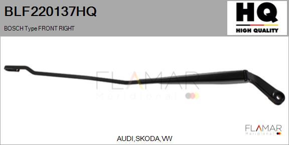 FLAMAR BLF220137HQ - Wiper Arm, window cleaning car-mod.net