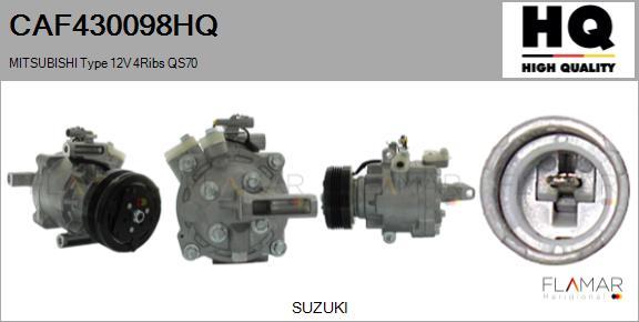 FLAMAR CAF430098HQ - Compressor, air conditioning car-mod.net