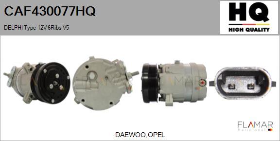 FLAMAR CAF430077HQ - Compressor, air conditioning car-mod.net