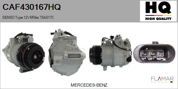 FLAMAR CAF430167HQ - Compressor, air conditioning car-mod.net