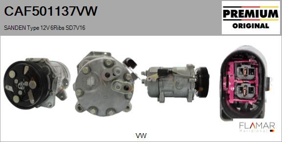 FLAMAR CAF501137VW - Compressor, air conditioning car-mod.net
