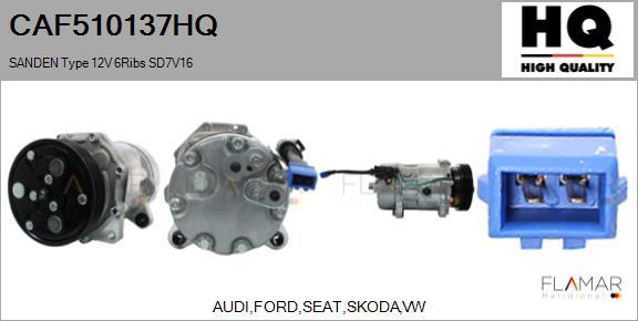 FLAMAR CAF510137HQ - Compressor, air conditioning car-mod.net