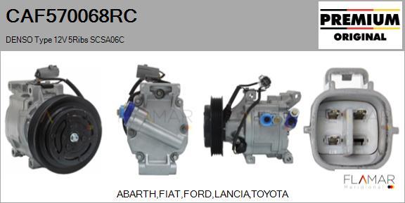 FLAMAR CAF570068RC - Compressor, air conditioning car-mod.net