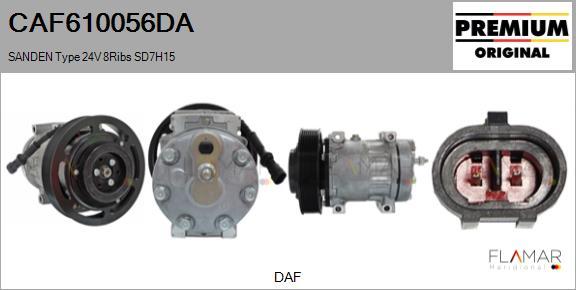 FLAMAR CAF610056DA - Compressor, air conditioning car-mod.net
