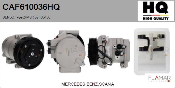 FLAMAR CAF610036HQ - Compressor, air conditioning car-mod.net