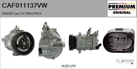 FLAMAR CAF011137VW - Compressor, air conditioning car-mod.net