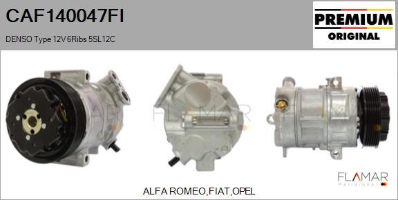 FLAMAR CAF140047FI - Compressor, air conditioning car-mod.net