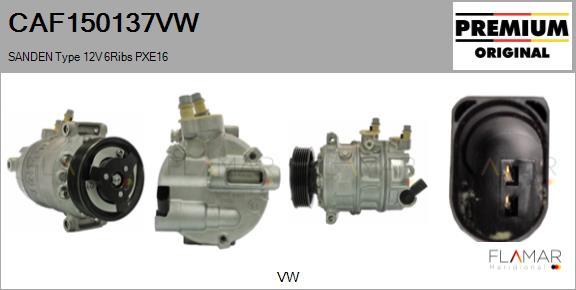 FLAMAR CAF150137VW - Compressor, air conditioning car-mod.net