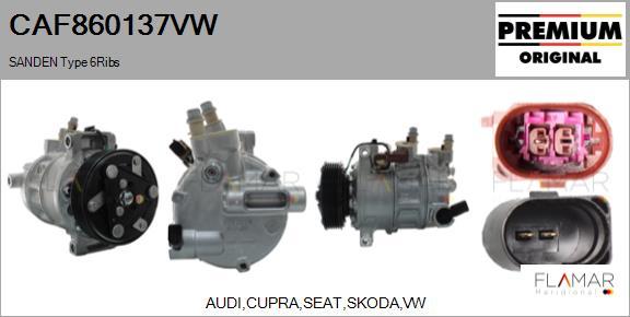 FLAMAR CAF860137VW - Compressor, air conditioning car-mod.net