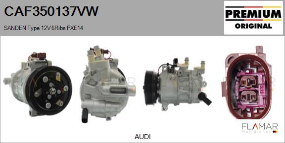 FLAMAR CAF350137VW - Compressor, air conditioning car-mod.net