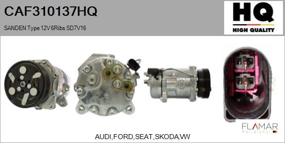FLAMAR CAF310137HQ - Compressor, air conditioning car-mod.net