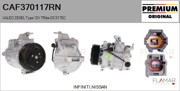 FLAMAR CAF370117RN - Compressor, air conditioning car-mod.net