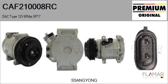 FLAMAR CAF210008RC - Compressor, air conditioning car-mod.net