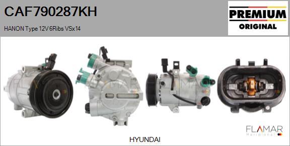 FLAMAR CAF790287KH - Compressor, air conditioning car-mod.net
