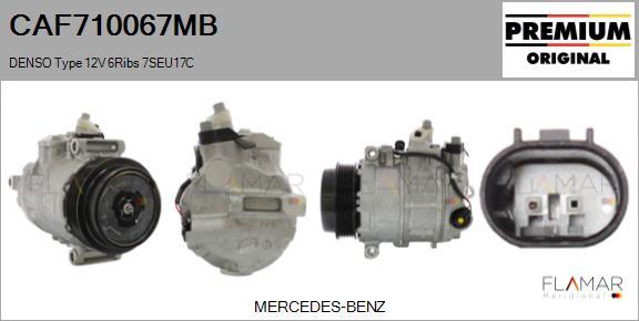 FLAMAR CAF710067MB - Compressor, air conditioning car-mod.net