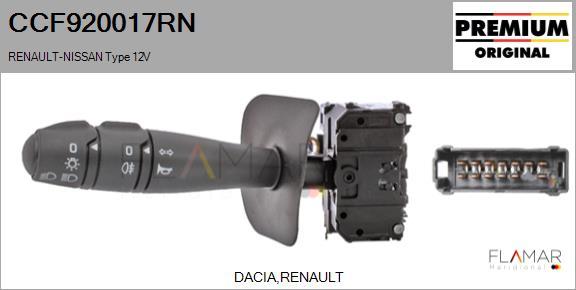 FLAMAR CCF920017RN
 - Steering Column Switch car-mod.net