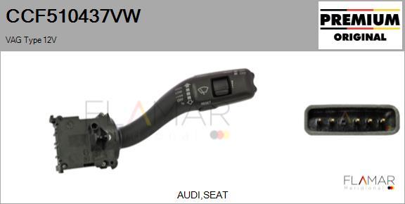 FLAMAR CCF510437VW
 - Steering Column Switch car-mod.net