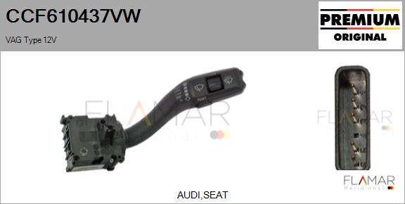 FLAMAR CCF610437VW
 - Steering Column Switch car-mod.net
