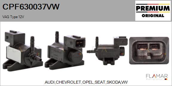 FLAMAR CPF630037VW - EGR Pressure Converter, exhaust control car-mod.net