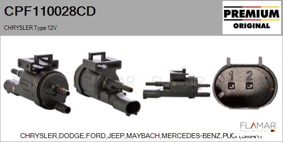 FLAMAR CPF110028CD - EGR Pressure Converter, exhaust control car-mod.net