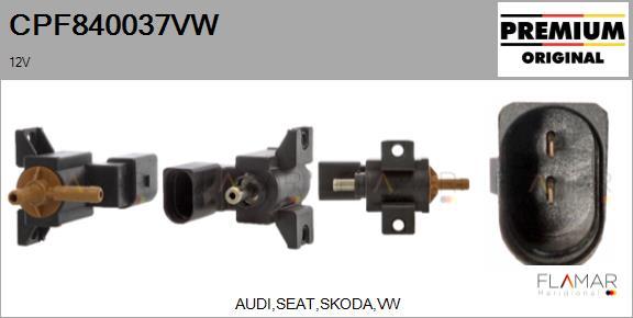 FLAMAR CPF840037VW - EGR Pressure Converter, exhaust control car-mod.net