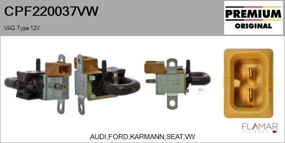 FLAMAR CPF220037VW - EGR Pressure Converter, exhaust control car-mod.net