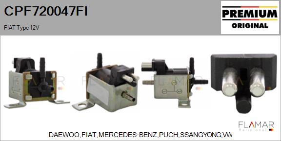 FLAMAR CPF720047FI - EGR Pressure Converter, exhaust control car-mod.net