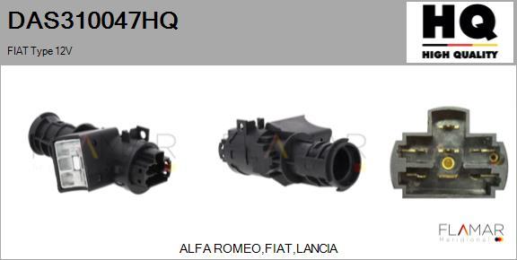 FLAMAR DAS310047HQ - Ignition / Starter Switch car-mod.net