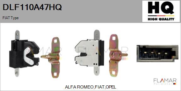 FLAMAR DLF110A47HQ - Actuator, central locking system car-mod.net