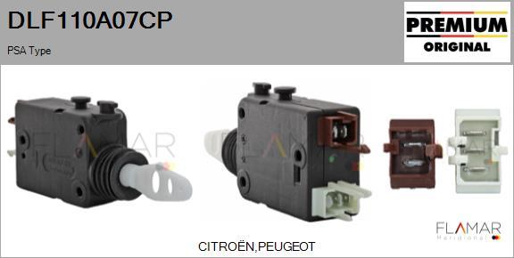 FLAMAR DLF110A07CP - Actuator, central locking system car-mod.net