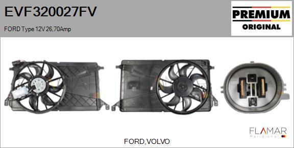 FLAMAR EVF320027FV - Electric Motor, radiator fan car-mod.net