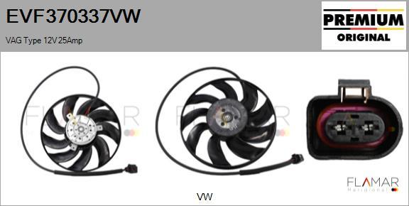 FLAMAR EVF370337VW - Fan, radiator car-mod.net