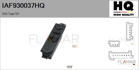 FLAMAR IAF930037HQ - Switch, window regulator car-mod.net