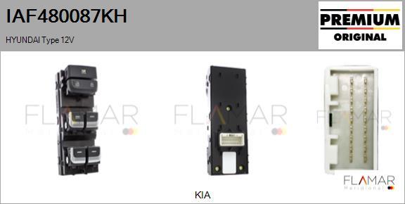 FLAMAR IAF480087KH - Switch, window regulator car-mod.net