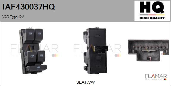 FLAMAR IAF430037HQ - Switch, window regulator car-mod.net