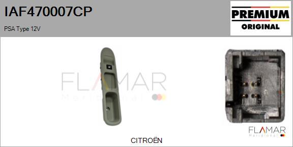 FLAMAR IAF470007CP - Switch, window regulator car-mod.net