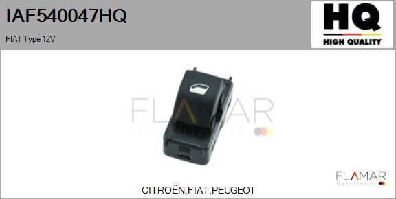 FLAMAR IAF540047HQ - Switch, window regulator car-mod.net