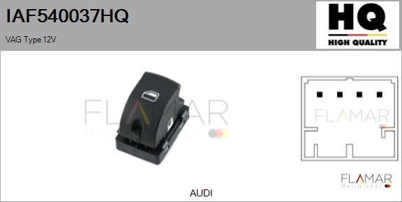 FLAMAR IAF540037HQ - Switch, window regulator car-mod.net