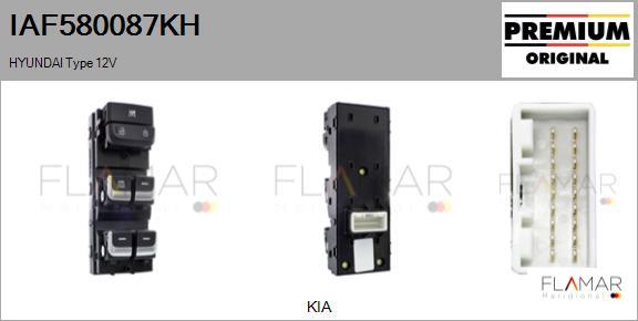 FLAMAR IAF580087KH - Switch, window regulator car-mod.net