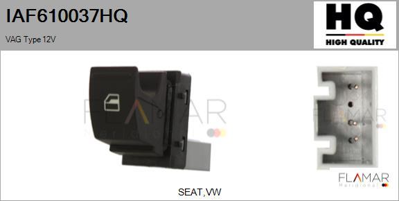 FLAMAR IAF610037HQ - Switch, window regulator car-mod.net