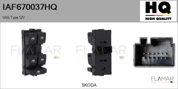 FLAMAR IAF670037HQ - Switch, window regulator car-mod.net