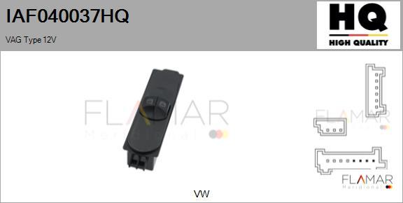 FLAMAR IAF040037HQ - Switch, window regulator car-mod.net