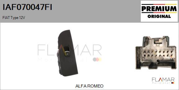 FLAMAR IAF070047FI
 - Switch, window regulator car-mod.net