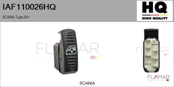 FLAMAR IAF110026HQ - Switch, window regulator car-mod.net