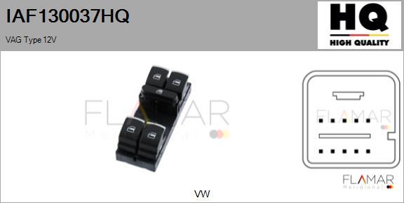 FLAMAR IAF130037HQ - Switch, window regulator car-mod.net