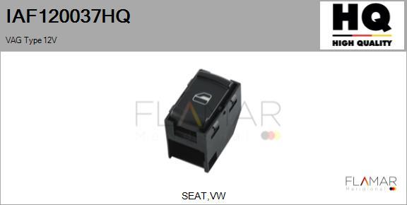 FLAMAR IAF120037HQ - Switch, window regulator car-mod.net