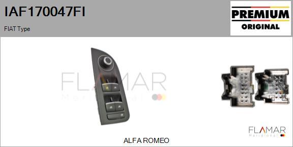 FLAMAR IAF170047FI
 - Switch, window regulator car-mod.net