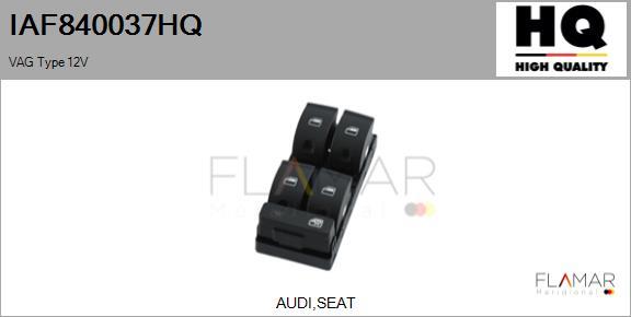 FLAMAR IAF840037HQ - Switch, window regulator car-mod.net