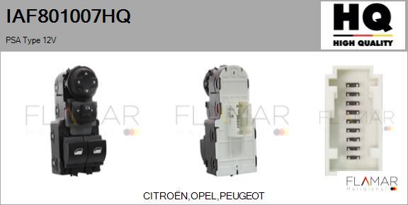 FLAMAR IAF801007HQ - Switch, window regulator car-mod.net
