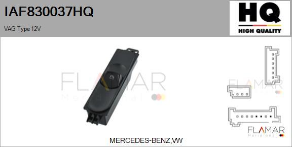 FLAMAR IAF830037HQ - Switch, window regulator car-mod.net
